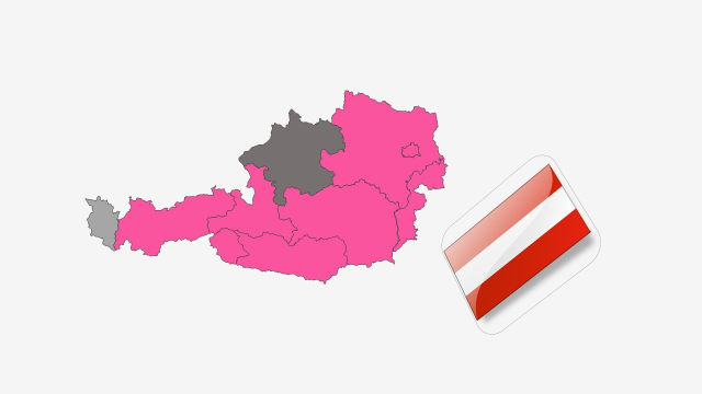 نقشه کشور اتریش