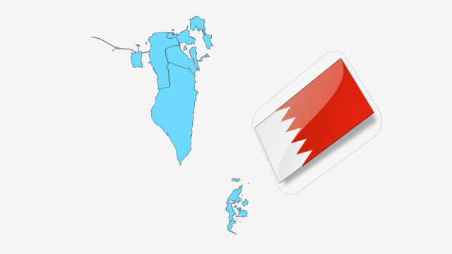نقشه کشور بحرین