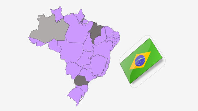 نقشه کشور برزیل