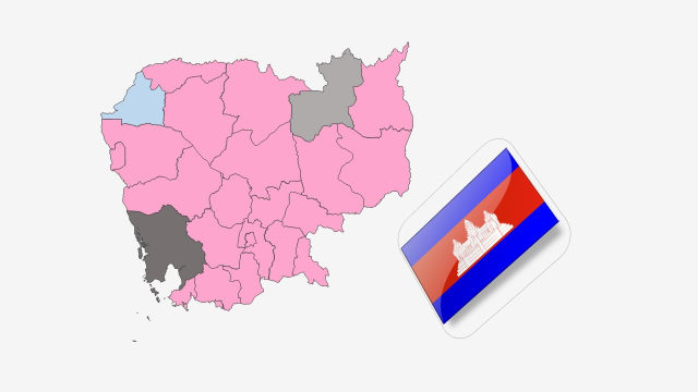 نقشه کشور کامبوج