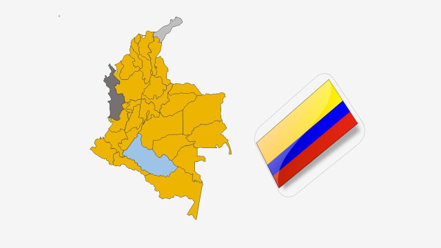 نقشه کشور کلمبیا