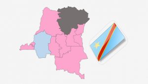 نقشه کشور جمهوری دموکراتیک کنگو