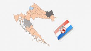 نقشه کشور کرواسی