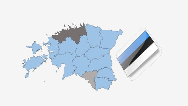 نقشه کشور استونی
