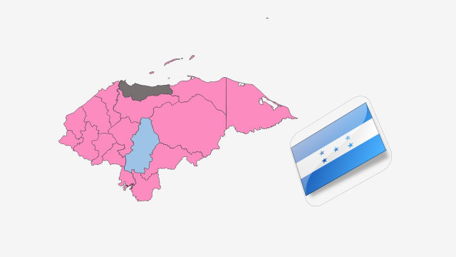 نقشه کشور هندوراس