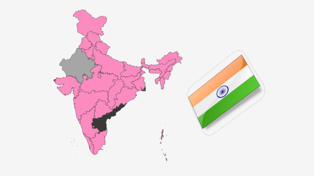 نقشه کشور هند