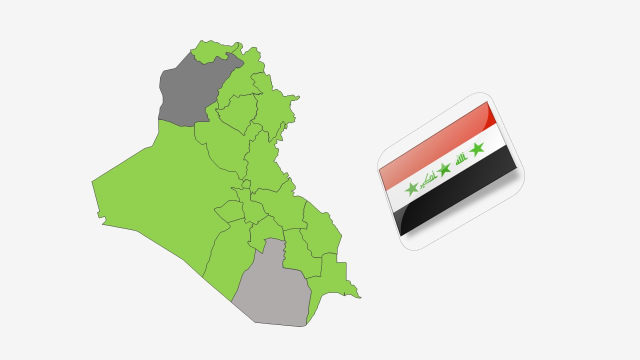 نقشه کشور عراق