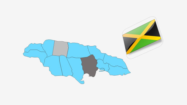 نقشه کشور جاماییکا