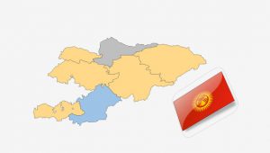 نقشه کشور قرقیزستان