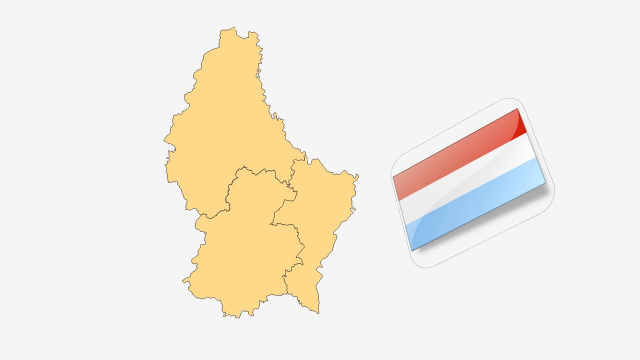 نقشه کشور لوکزامبورگ