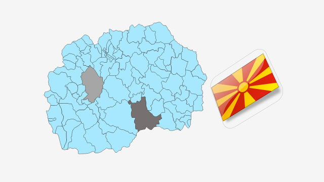 نقشه کشور مقدونیه
