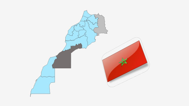 نقشه کشور مراکش