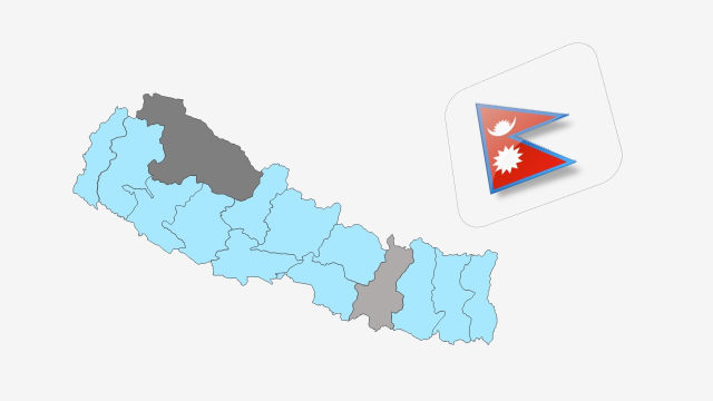 نقشه کشور نپال