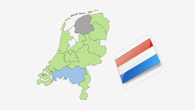 نقشه کشور هلند