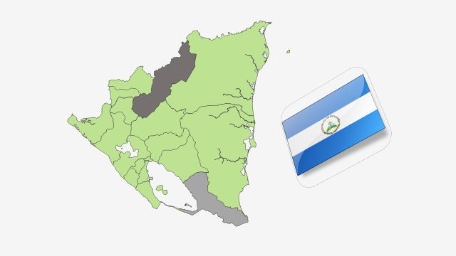 نقشه کشور نیکاراگوئه