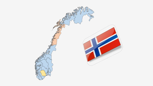نقشه کشور نروژ