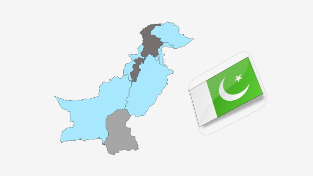نقشه کشور پاکستان