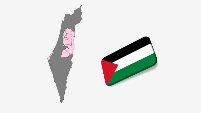 نقشه کشور فلسطین