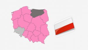 نقشه کشور لهستان
