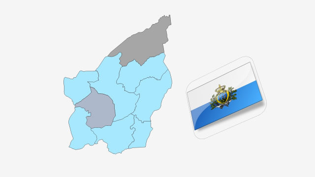 نقشه کشور سن مارینو