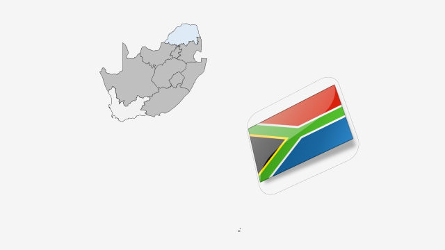 نقشه کشور آفریقای جنوبی
