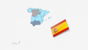 نقشه کشور اسپانیا