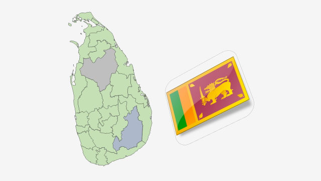 نقشه کشور سریلانکا
