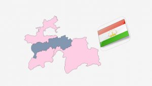 نقشه کشور تاجیکستان