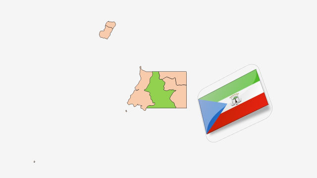 نقشه و پرچم کشور گینه استوایی