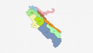 نقشه شهرهای استان ایلام