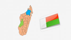 نقشه و پرچم کشور ماداگاسکار