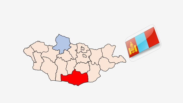 نقشه و پرچم کشور مغولستان