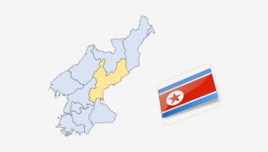 نقشه و پرچم کشور کره شمالی