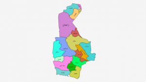 نقشه شهرهای استان سیستان و بلوچستان