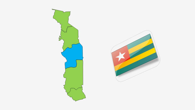 نقشه و پرچم کشور توگو